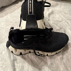 Reebok Black and Cream Athletic Shoes